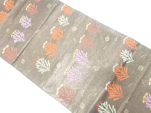 若松模様織り出し　名古屋帯